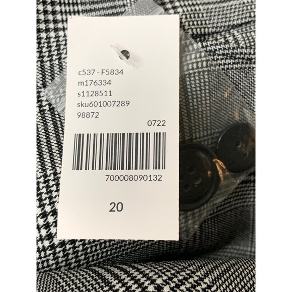 Lane Bryant 4-Season Straight Mid-Rise Plaid Pants Size 20 Plus 9092 NWT - Picture 4 of 12